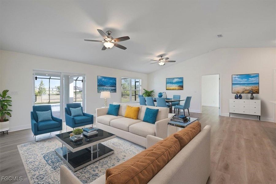 Furnished interior view inside a new home in Cape Coral, Cape Coral (Image 4).