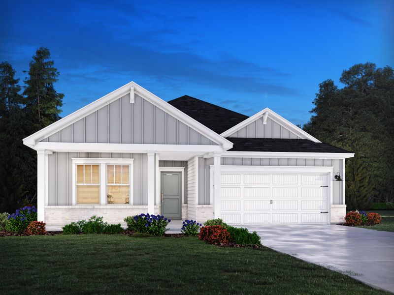 Representative exterior photo of a completed home built from the Chandler by Meritage Homes in Waterside, Longs, SC (Image 2).