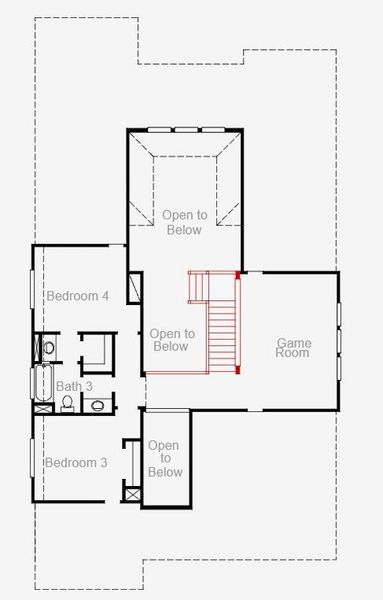 2D floor plan layout of this home in Valencia, Manvel, TX (Image 3).