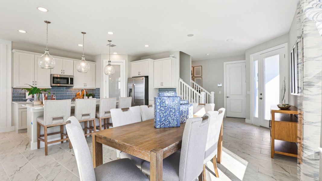 The Dining Room and Kitchen The Dining Room and Kitchen
