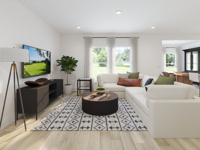 Furnished interior view inside a new home in Avery Farms - Ridge Series, Murfreesboro (Image 3).