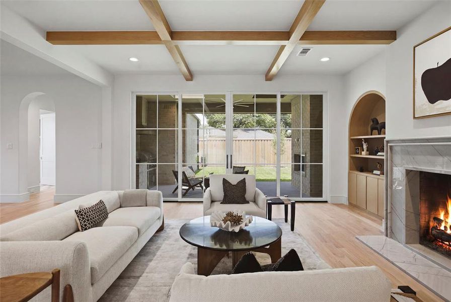 Furnished interior view inside a new home in , Dallas (Image 34).