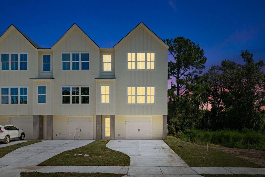 Front exterior of a new home in , Mount Pleasant, SC, highlighting curb appeal (Image 27). Front exterior of a new home in , Mount Pleasant, SC, highlighting curb appeal (Image 27).
