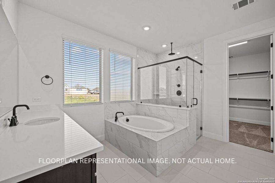 Furnished interior view inside a new home in Preserve at Annabelle Ranch, San Antonio (Image 4).