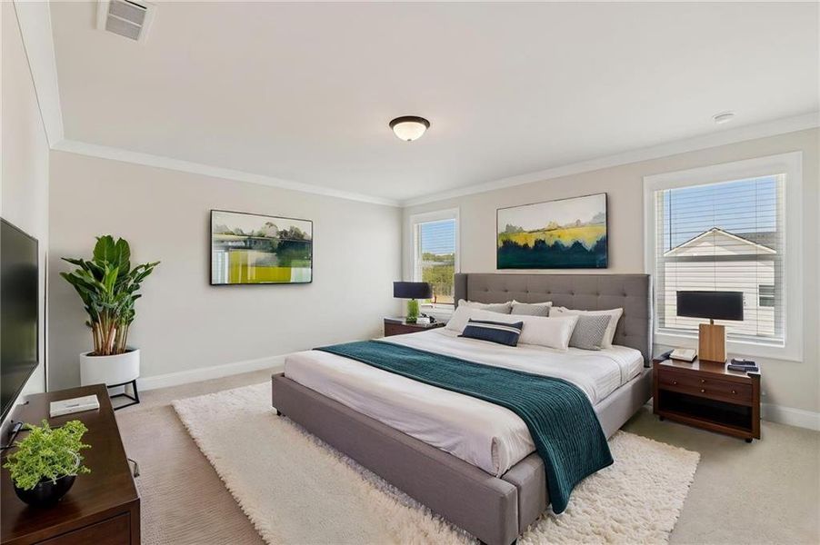 Furnished interior view inside a new home in River Pointe, Monroe (Image 19).