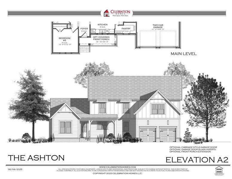 Representative rendering of the exterior for the Ashton by Celebration Homes (Image 7).