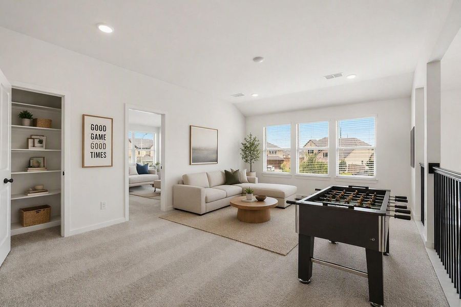 Staging Highlighting The Versatile Game Room Built For Entertainment And Relaxation Staging Highlighting The Versatile Game Room Built For Entertainment And Relaxation
