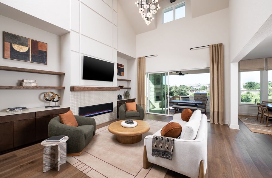 Representative furnished interior of a home built from the Hathaway by Ashton Woods in Provence 70s, Austin (Image 7).