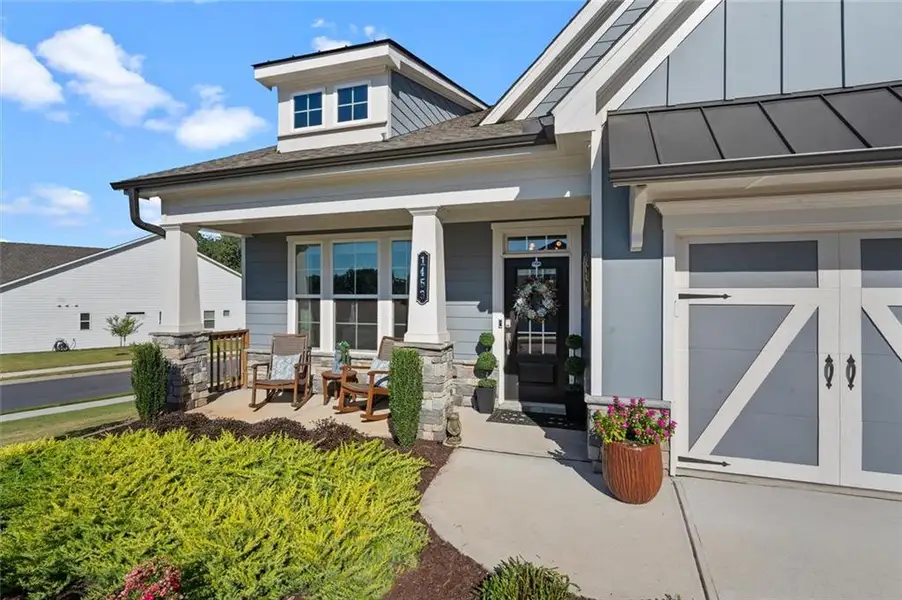 Exterior details and patio area of a home in , Canton (Image 34).