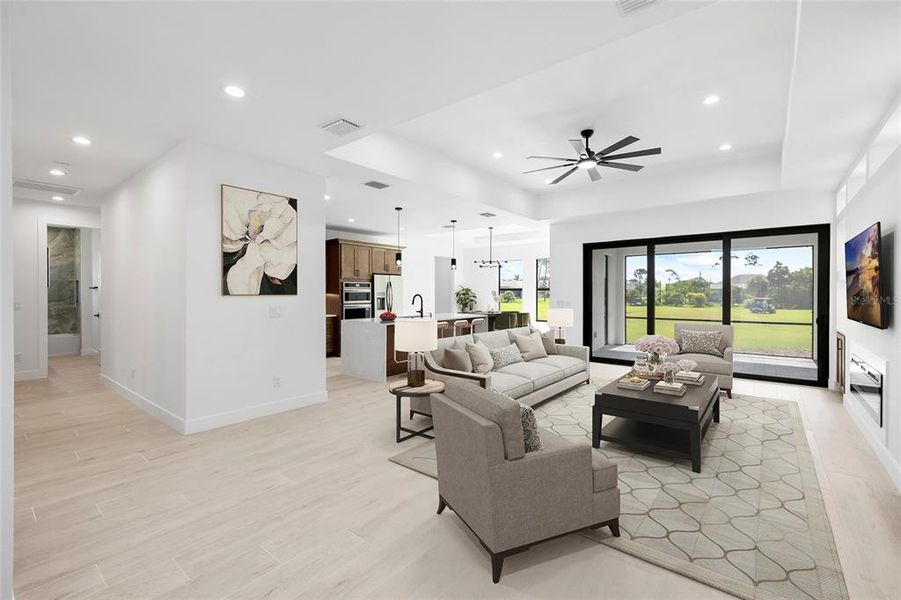 Furnished interior view inside a new home in , Rotonda West (Image 7). Furnished interior view inside a new home in , Rotonda West (Image 7).