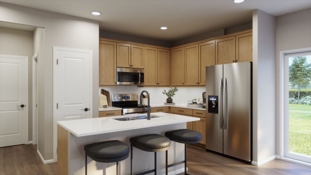 Representative furnished interior of a home built from the 2213 by Risewell Homes in Windler, Aurora (Image 7).