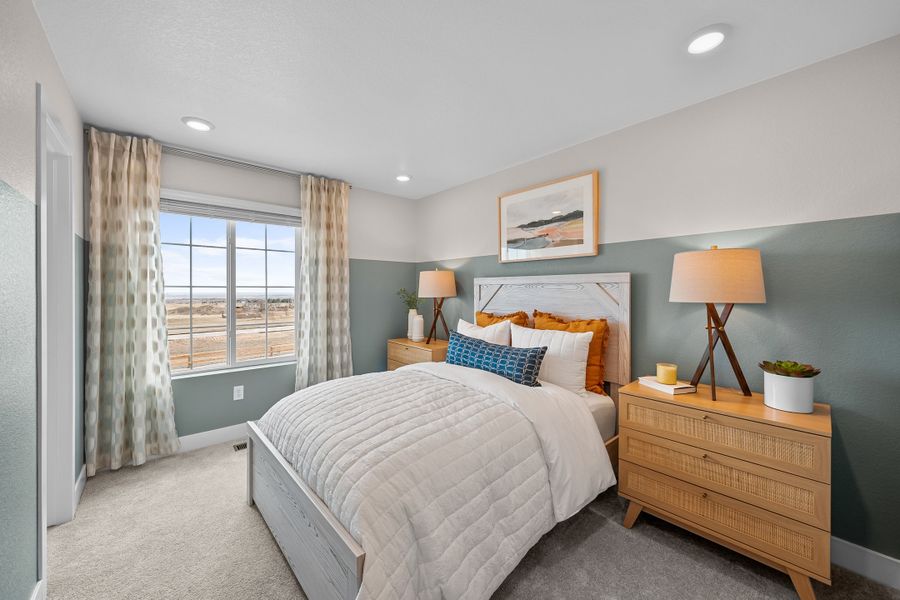 Furnished interior view inside a new home in Trailstone, Arvada (Image 13).