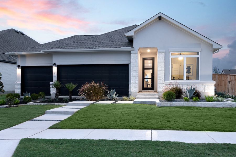 Representative exterior photo of a completed home built from the Upton by Scott Felder Homes in Crown Ridge Manor, San Antonio, TX (Image 20).