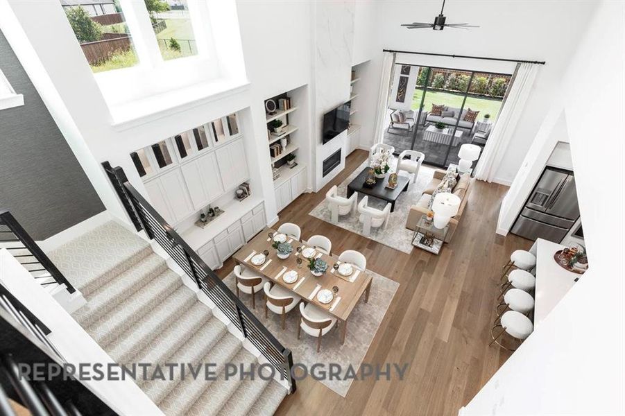 Furnished interior view inside a new home in Landmark, Denton (Image 8).