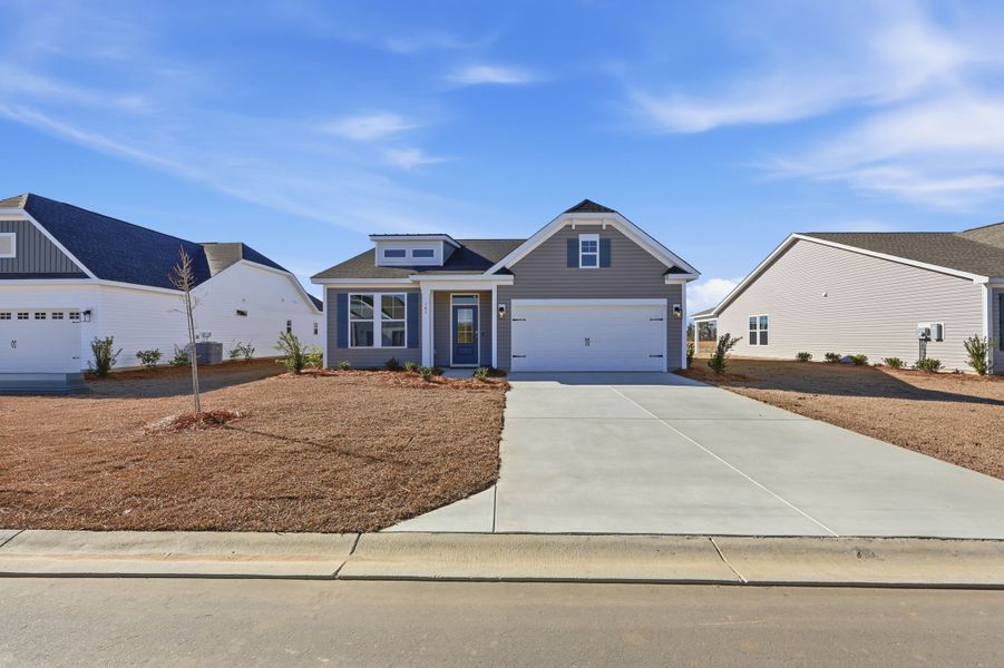 Representative exterior photo of a completed home built from the Bailey II by Great Southern Homes in Oak Hollow, Longs, SC (Image 42).