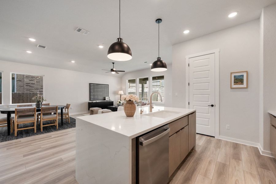 Furnished interior view inside a new home in Lariat, Liberty Hill (Image 17).