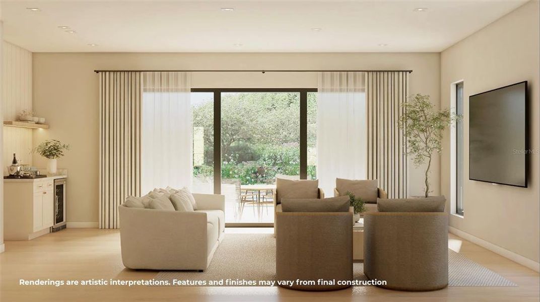 Furnished interior view inside a new home in , Orlando (Image 6).