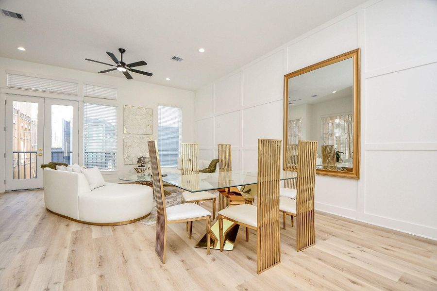 Furnished interior view inside a new home in , Houston (Image 16). Furnished interior view inside a new home in , Houston (Image 16).