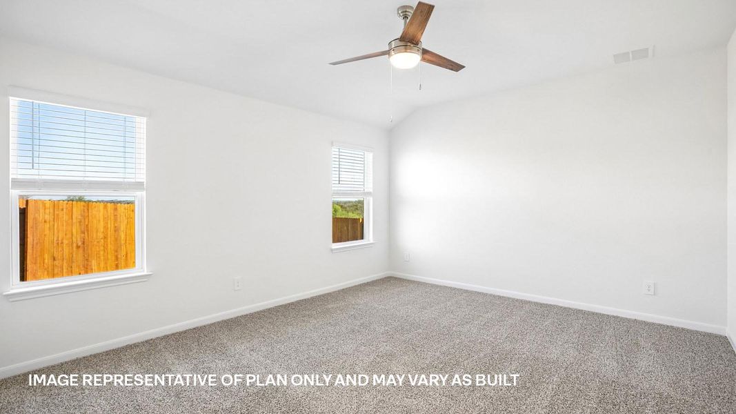 Representative unfurnished interior of a home built from the The Lakeway by D.R. Horton in Revelry, Del Valle (Image 38).