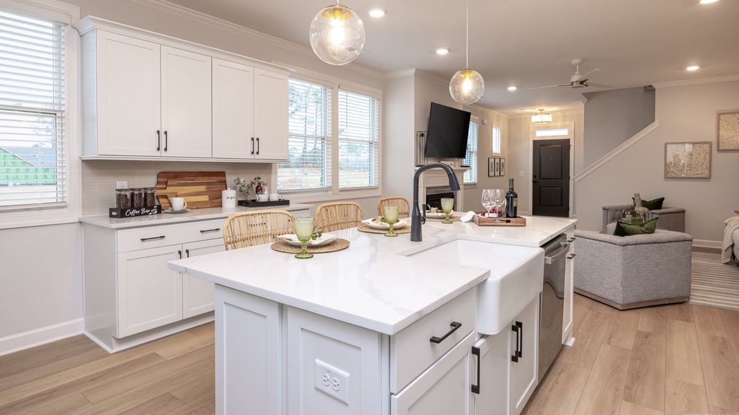 Furnished interior view inside a new home in The Courtyards at Oak Grove, Durham (Image 15).
