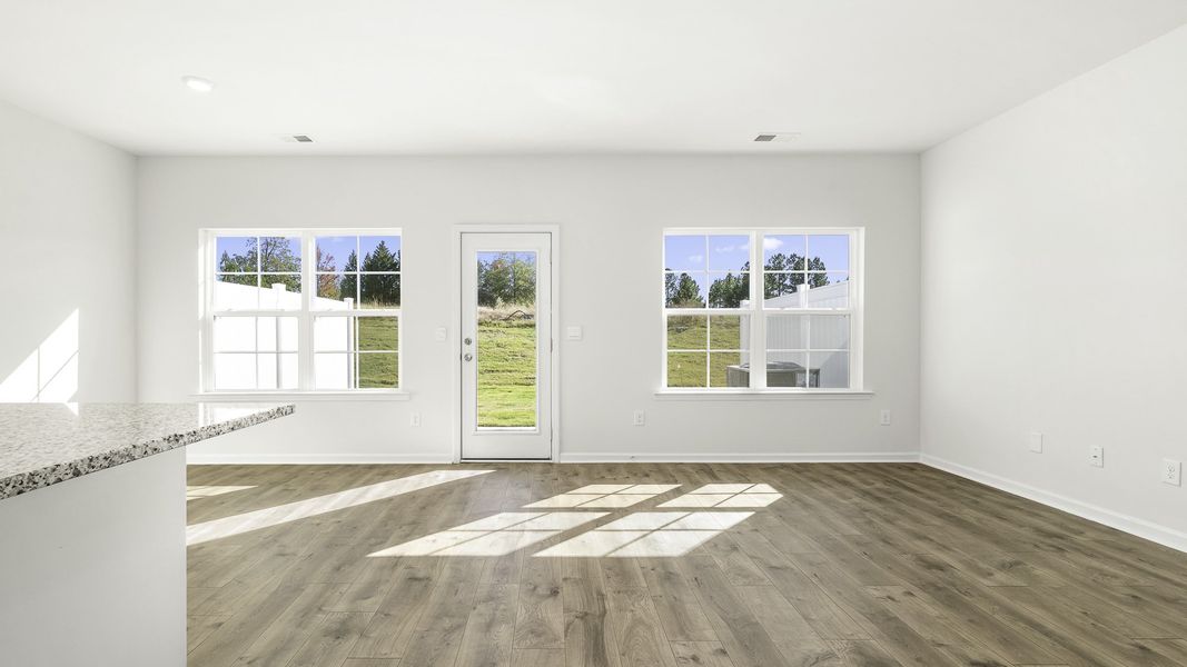 Spacious, unfurnished interior of a new home in Brightwood Farm, Whitsett (Image 13). Spacious, unfurnished interior of a new home in Brightwood Farm, Whitsett (Image 13).