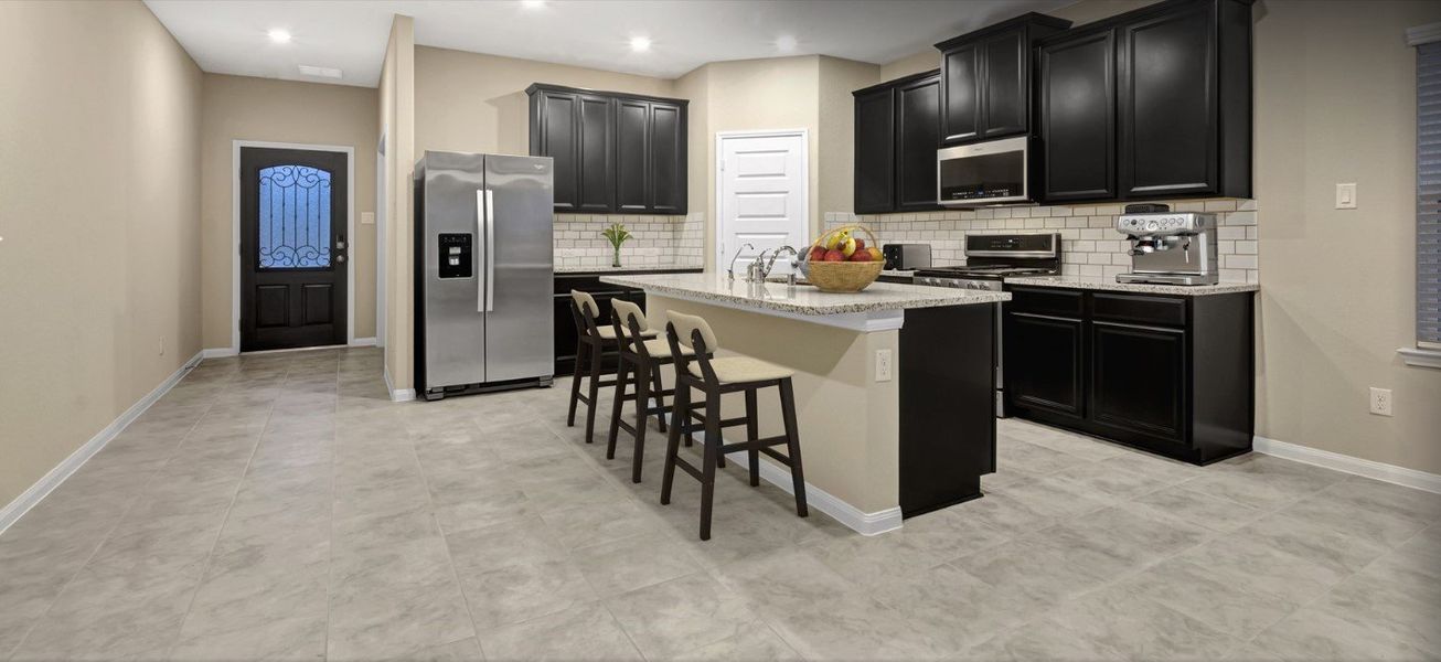 Kitchen from a Spec home in Houston community.