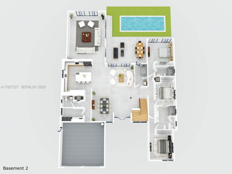 2D floor plan layout of this home in , Biscayne Park, FL (Image 5). 2D floor plan layout of this home in , Biscayne Park, FL (Image 5).