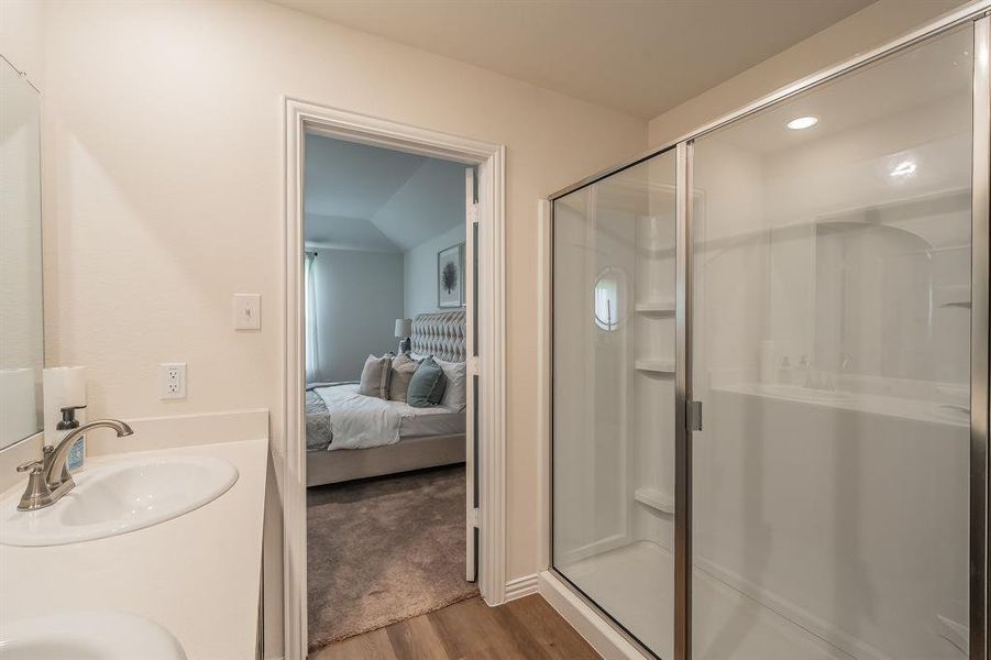 Furnished interior view inside a new home in Craftsman’s Corner, Cleburne (Image 29).
