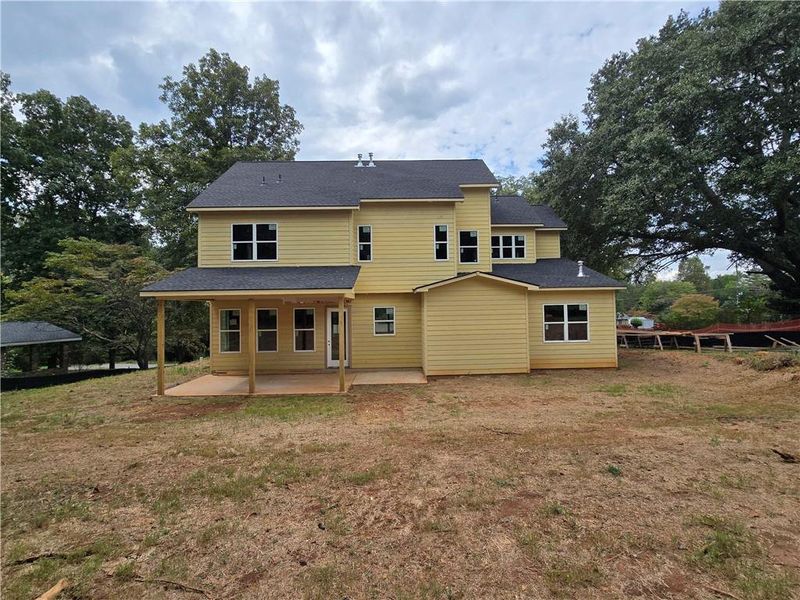 Exterior details and patio area of a home in , Marietta (Image 2). Exterior details and patio area of a home in , Marietta (Image 2).