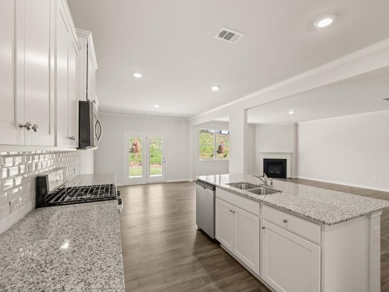 Furnished interior view inside a new home in Parkside at Carter Grove, Cartersville (Image 11).