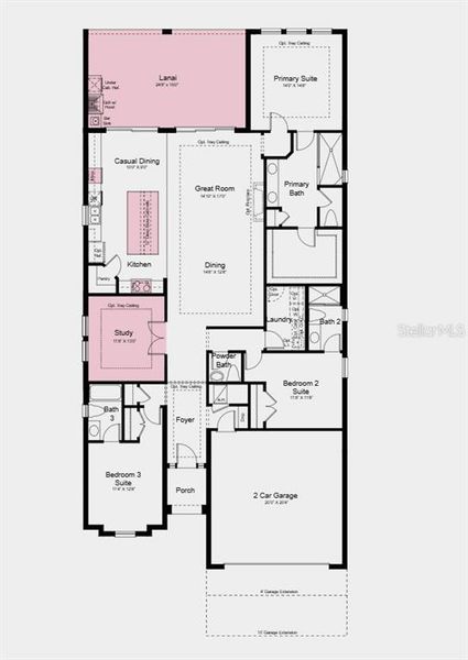 2D floor plan layout of this home in Esplanade at Wellen Park, Englewood, FL (Image 2). 2D floor plan layout of this home in Esplanade at Wellen Park, Englewood, FL (Image 2).