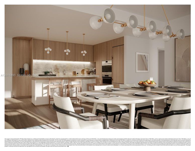 Furnished interior view inside a new home in , Bay Harbor Islands (Image 13).