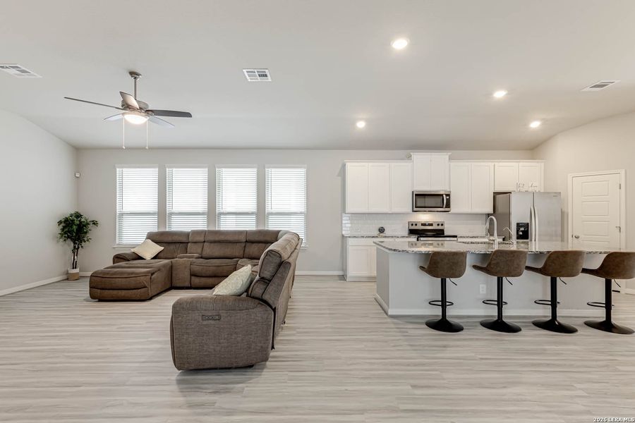 Furnished interior view inside a new home in Remington Ranch, San Antonio (Image 26).