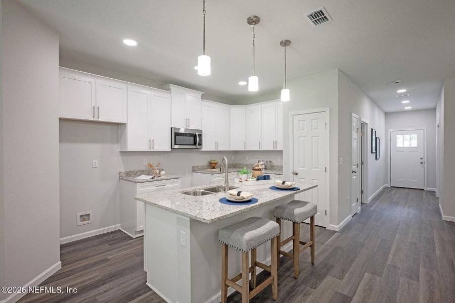 Furnished interior view inside a new home in , Jacksonville (Image 10).