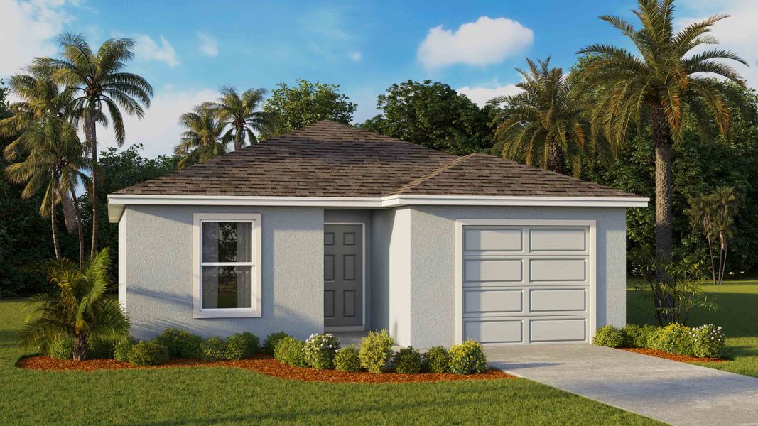 Representative exterior photo of a completed home built from the Greenbriar by D.R. Horton in Somerset Bay, Spring Hill, FL (Image 2). Representative exterior photo of a completed home built from the Greenbriar by D.R. Horton in Somerset Bay, Spring Hill, FL (Image 2).