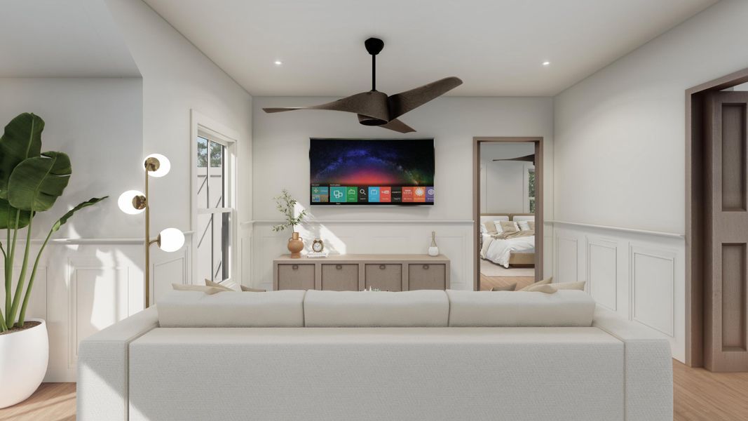 Furnished interior view inside a new home in , Isle Of Palms (Image 46).
