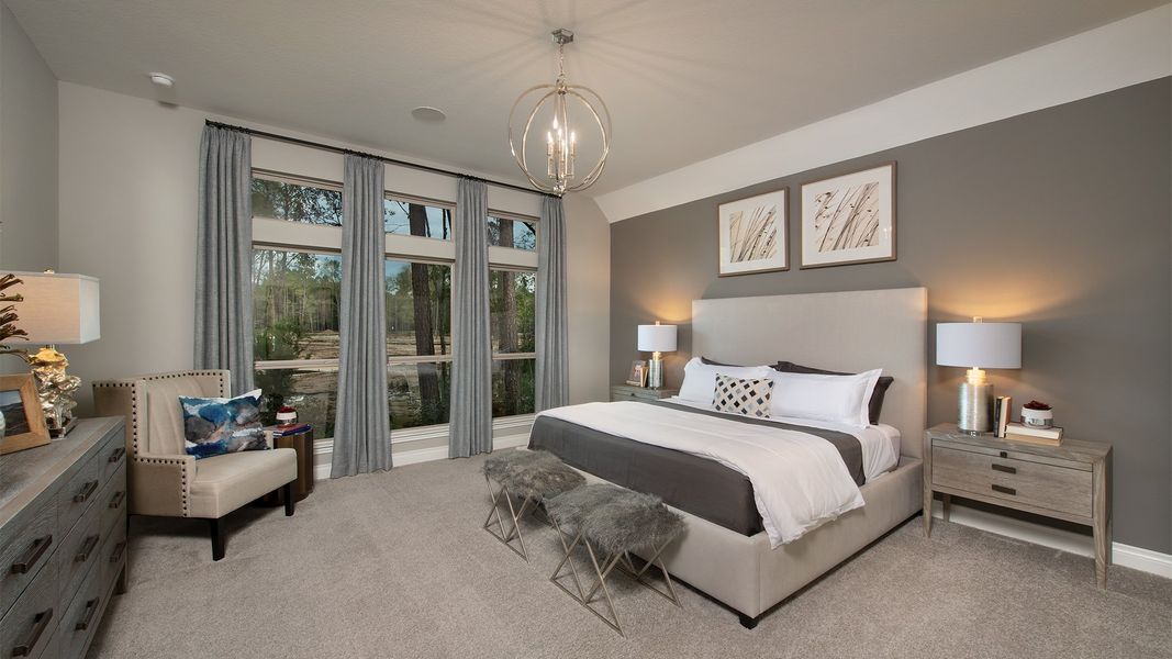 Furnished interior view inside a new home in Briggs Ranch, San Antonio (Image 73).