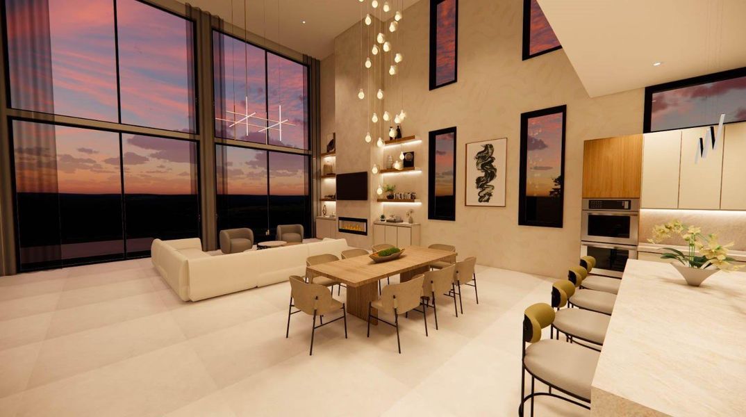 Furnished interior view inside a new home in , Dania Beach (Image 16).