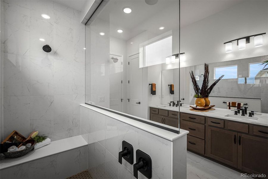 Furnished interior view inside a new home in Wolf Ranch - Enclave Collection, Colorado Springs (Image 15).