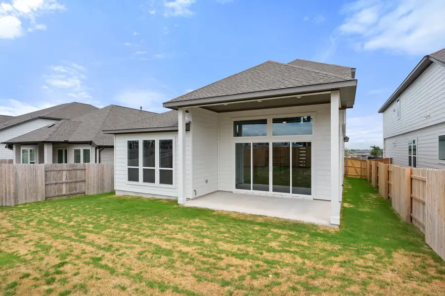 Exterior details and patio area of a home in Park Central, Georgetown (Image 4).