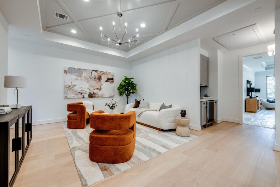 Furnished interior view inside a new home in , Houston (Image 29).