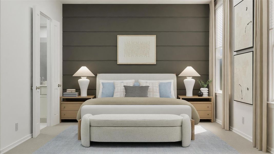 Furnished interior view inside a new home in Anniston, Katy (Image 22).