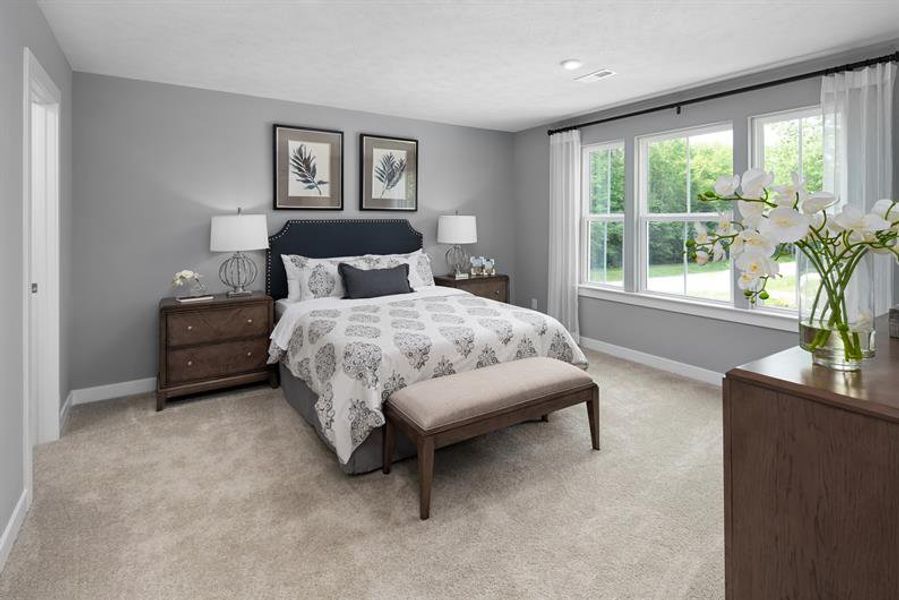 Representative furnished interior of a home built from the Roanoke by Ryan Homes in Muirwood, Murfreesboro (Image 25).