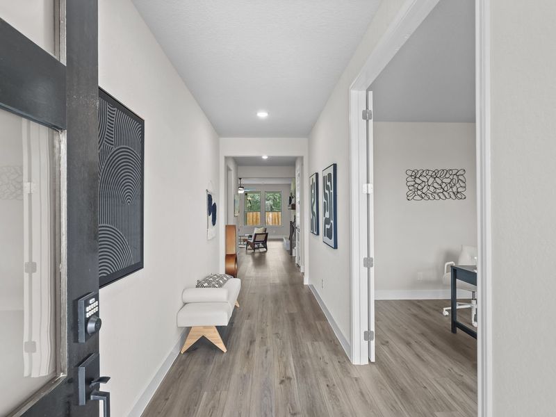 Representative furnished interior of a home built from the The Belmont G by Davidson Homes LLC in The Reserve at Potranco Oaks, Castroville (Image 6).