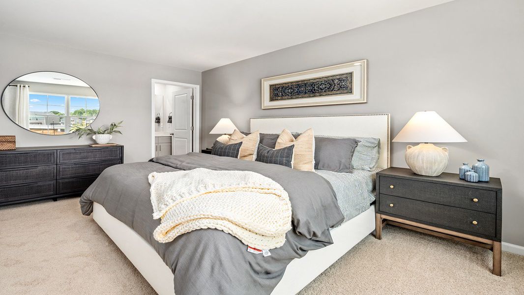 Furnished interior view inside a new home in North Village Townes, Greensboro (Image 7).