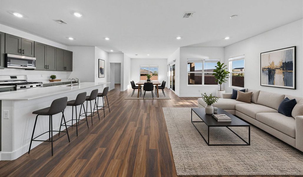 Furnished interior view inside a new home in Solterra, Green Valley (Image 5).