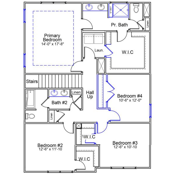 2D floor plan layout of this home in Clairmont, Charlotte, NC (Image 3).