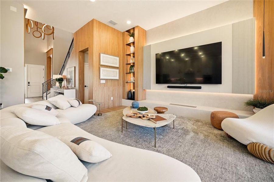 Furnished interior view inside a new home in Avalon Ridge, Winter Garden (Image 28).