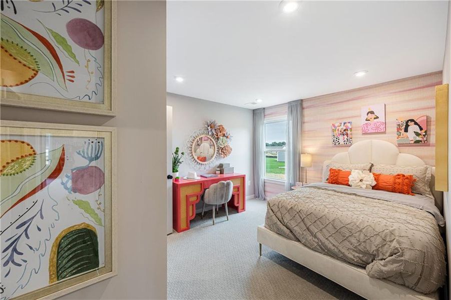 Furnished interior view inside a new home in Crossvine Estates, Braselton (Image 34). Furnished interior view inside a new home in Crossvine Estates, Braselton (Image 34).