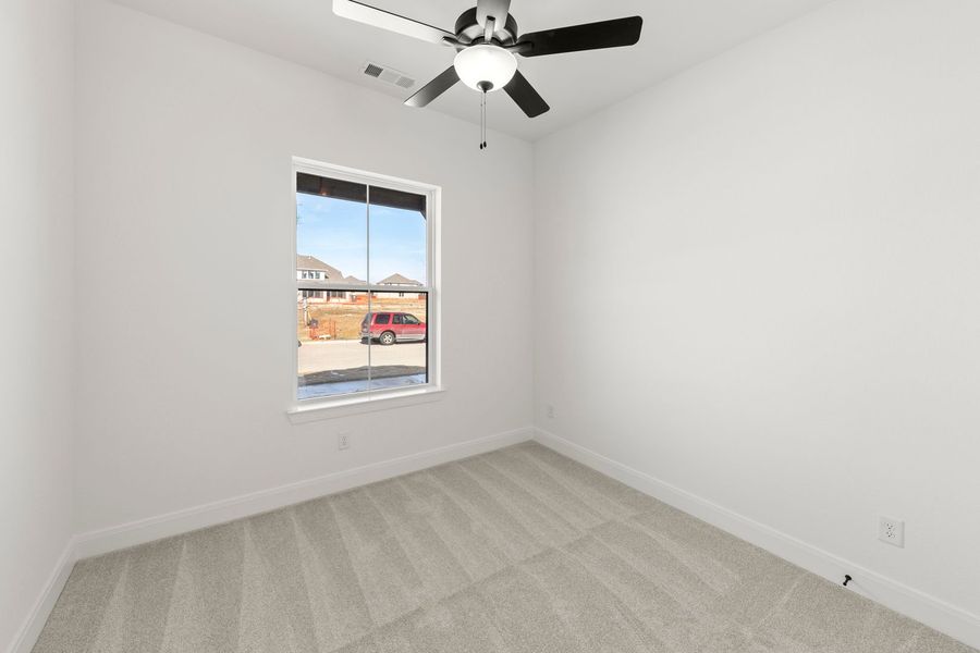Spacious, unfurnished interior of a new home in Lily Creek at Sutton Fields, Aubrey (Image 19). Spacious, unfurnished interior of a new home in Lily Creek at Sutton Fields, Aubrey (Image 19).